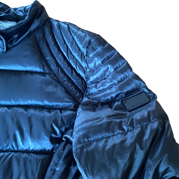 Vince Camuto Black Packable Puffer Zip-Front Jacket Size Medium - Picture 4 of 14